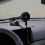 Maxwell Car Phone Holder & Wireless Fast Charger with Cooling Fan, MagSafe, 360° Suction, for iPhone and Samsung