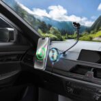 Maxwell Car Holder & Wireless Charger Compatible with MagSafe, Cooling Fan, Fast Charging, 360° Rotation, for iPhone and Android