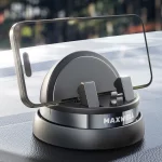 Maxwell Car Phone Holder with Cable Storage Design, Non-Slip Silicone, Compatible with iPhone and Samsung