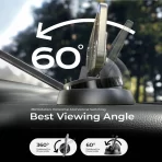 Maxwell Car Phone Holder with Cable Storage Design, Non-Slip Silicone, Compatible with iPhone and Samsung