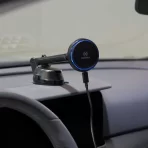 Maxwell Car Phone Holder with Cable Storage Design, Non-Slip Silicone, Compatible with iPhone and Samsung