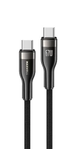 Maxwell Turbo Line Series Cable USB-C to USB-C (2 Meter) Fast Charging Type C Type C 1Meter 1 1