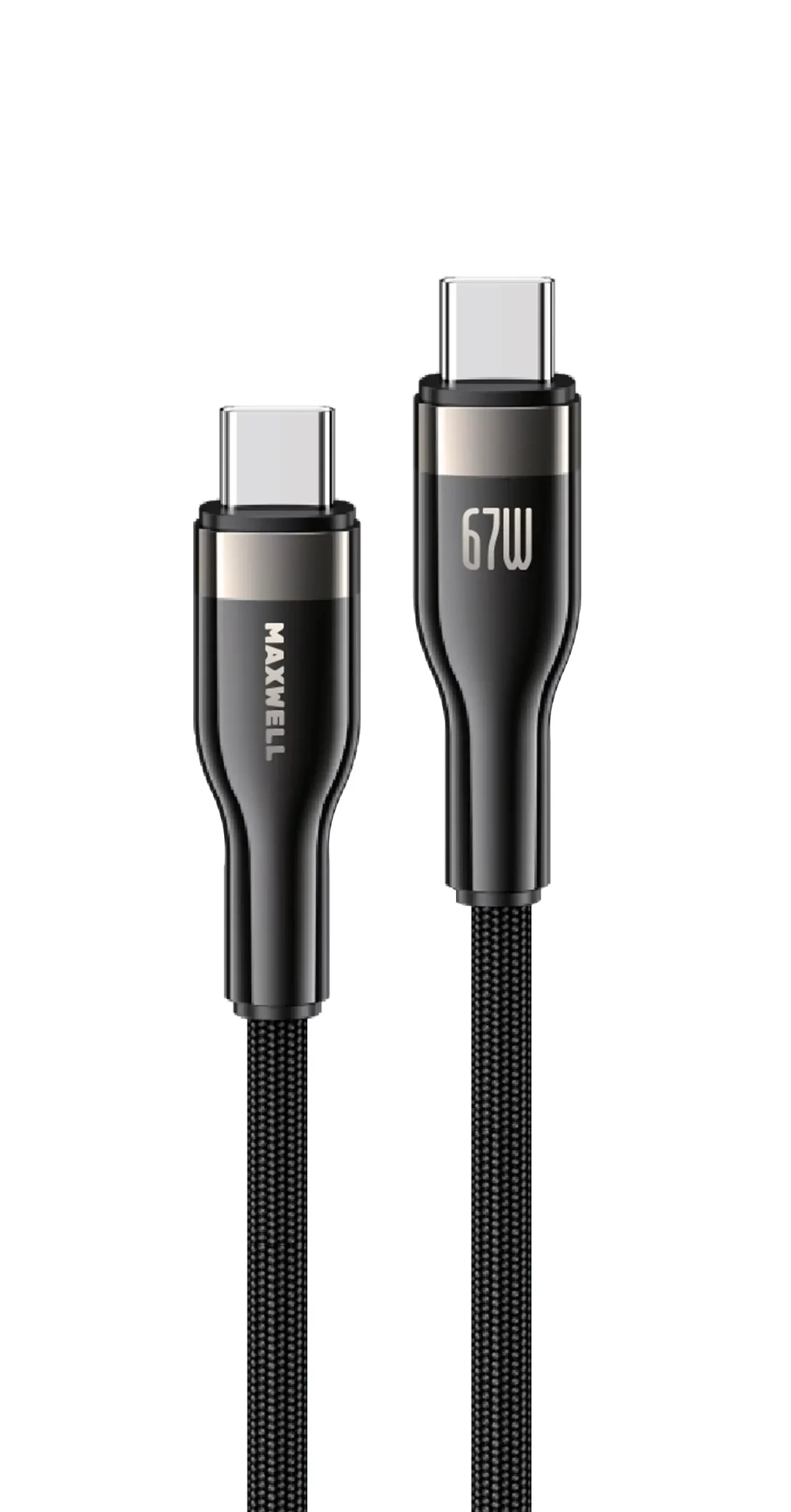 Maxwell Turbo Line Series Cable USB-C to USB-C 67W Fast Charging (1.2Meter)