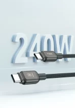 Maxwell Turbo Line Series Cable USB-C Compatible with Lightning (2 Meter) Fast Charging