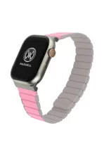 Maxwell Titan Series Smart Watch Magnetic Band Compatible with Apple Watch 42mm to 44mm (Pink/Starlight)