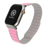 Maxwell Titan Series Smart Watch Magnetic Band Compatible with Apple Watch 42mm to 44mm (Pink/Starlight)
