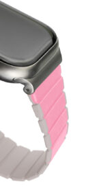 Maxwell Titan Series Smart Watch Magnetic Band Compatible with Apple Watch 42mm to 44mm (Pink/Starlight)