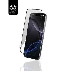 Maxwell 3D Vista Privacy Anti-Peep HD Screen Protector Compatible with iPhone 16 Pro Privacy Protection Anti-Static, Oleophobic Coating, Anti-Dust, Easy to Install, Non Bubble Installation vista screen protector e pluse p1