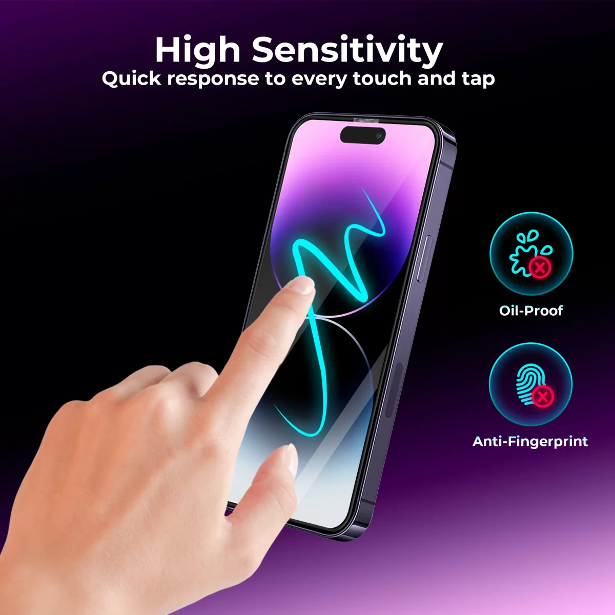 Maxwell 3D Anti-Reflection Screen Protector iPhone 14 Pro Max