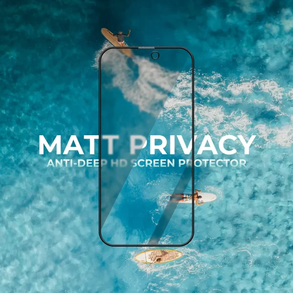Maxwell 3D Matte Privacy Screen Protector iPhone 16 Pro