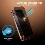 Maxwell 3D Silicone Edge HD Privacy Screen Protector iPhone 16 Pro